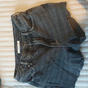 Black Jean shorts